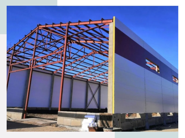 Производство и монтаж ангаров из сэндвич панелей в Тобольске
